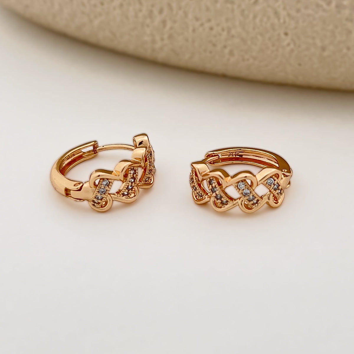 Nova Shine Huggie Hoops