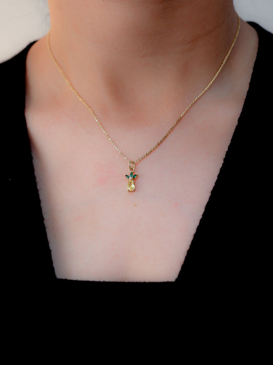 Pineapple Drop Necklace