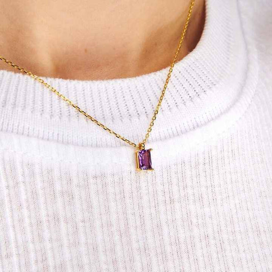 Purple Bennie Necklace