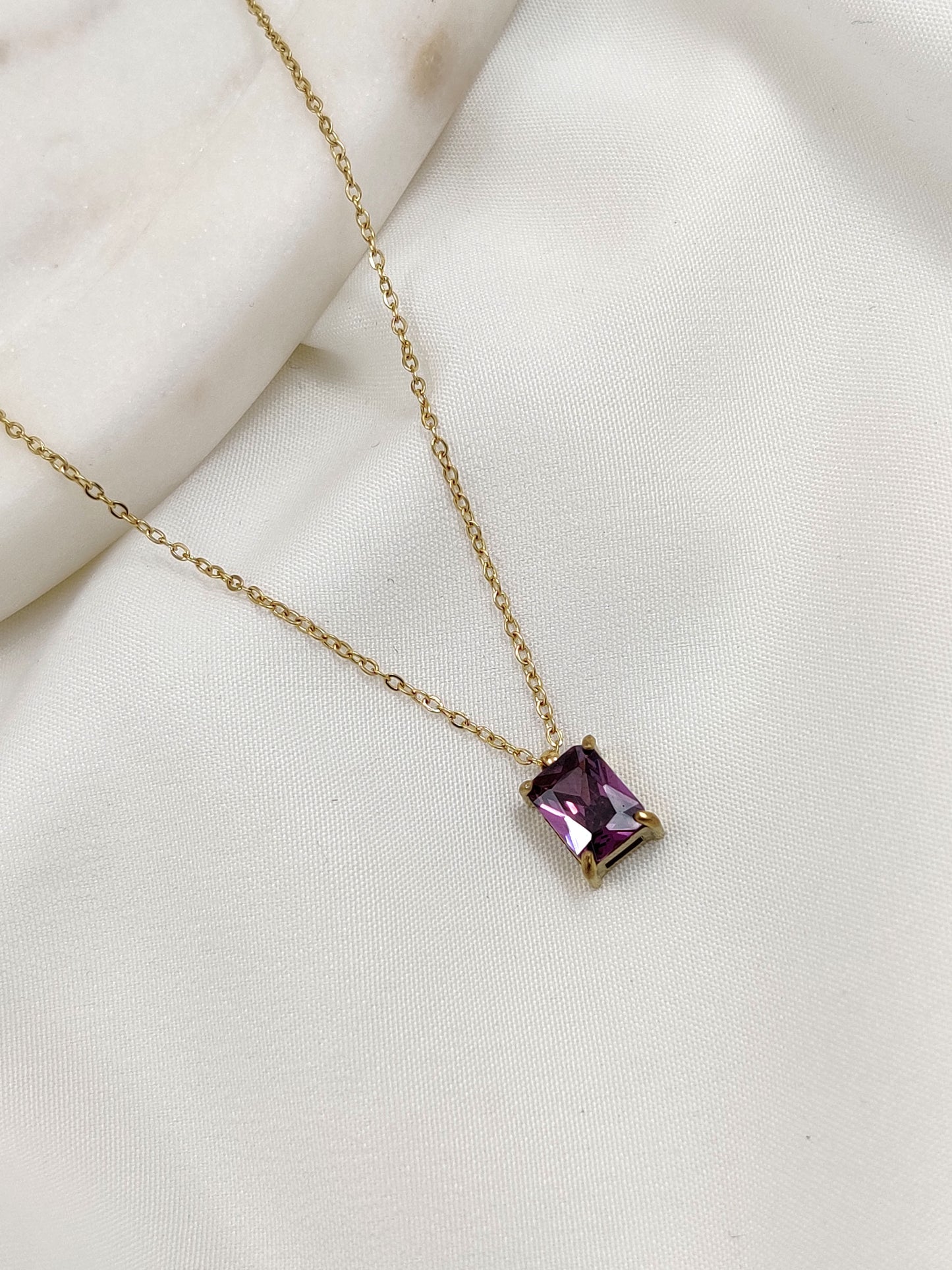 Purple Bennie Necklace