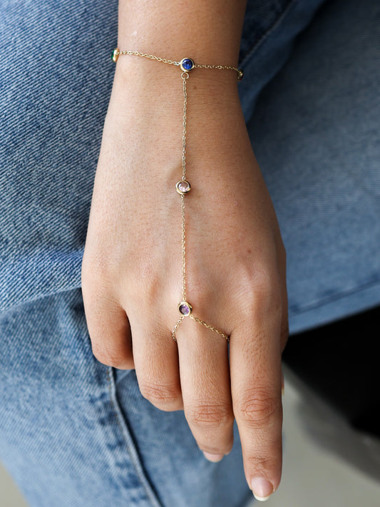 Rainbow Gleam Bracelet Hand Chain