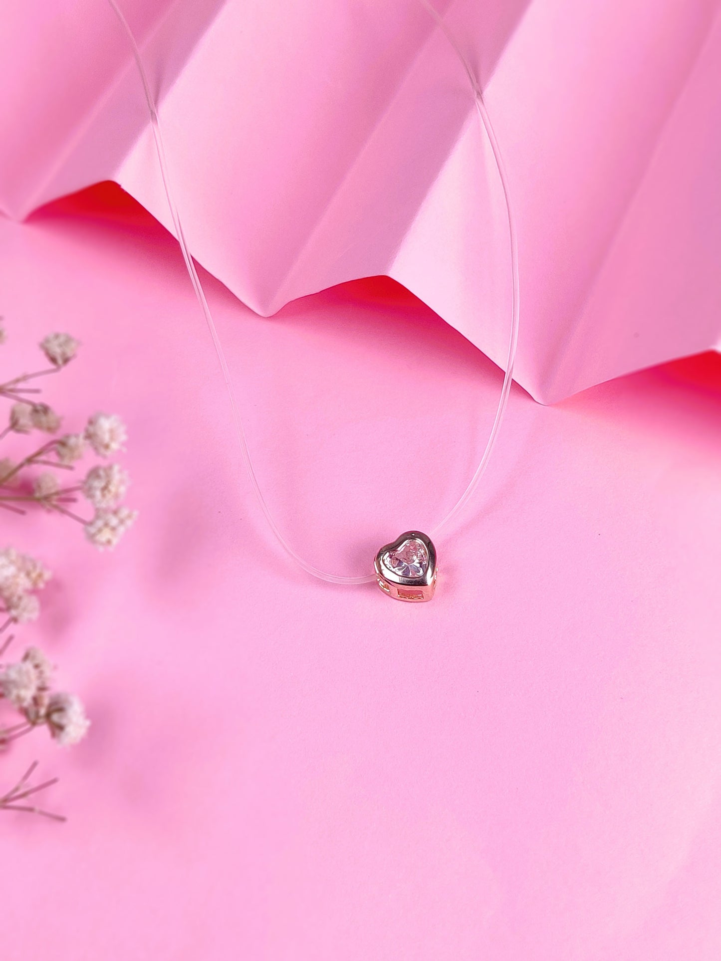 Solitaire Heart Necklace