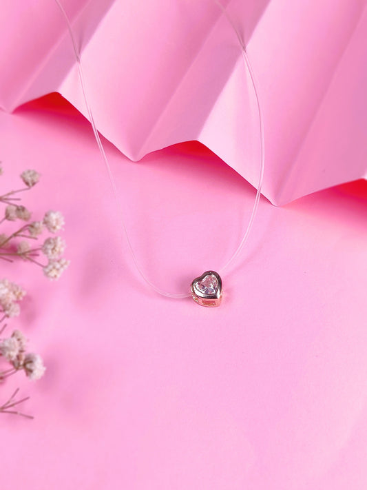 Solitaire Heart Necklace