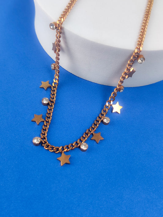 Star Drop charm Necklace