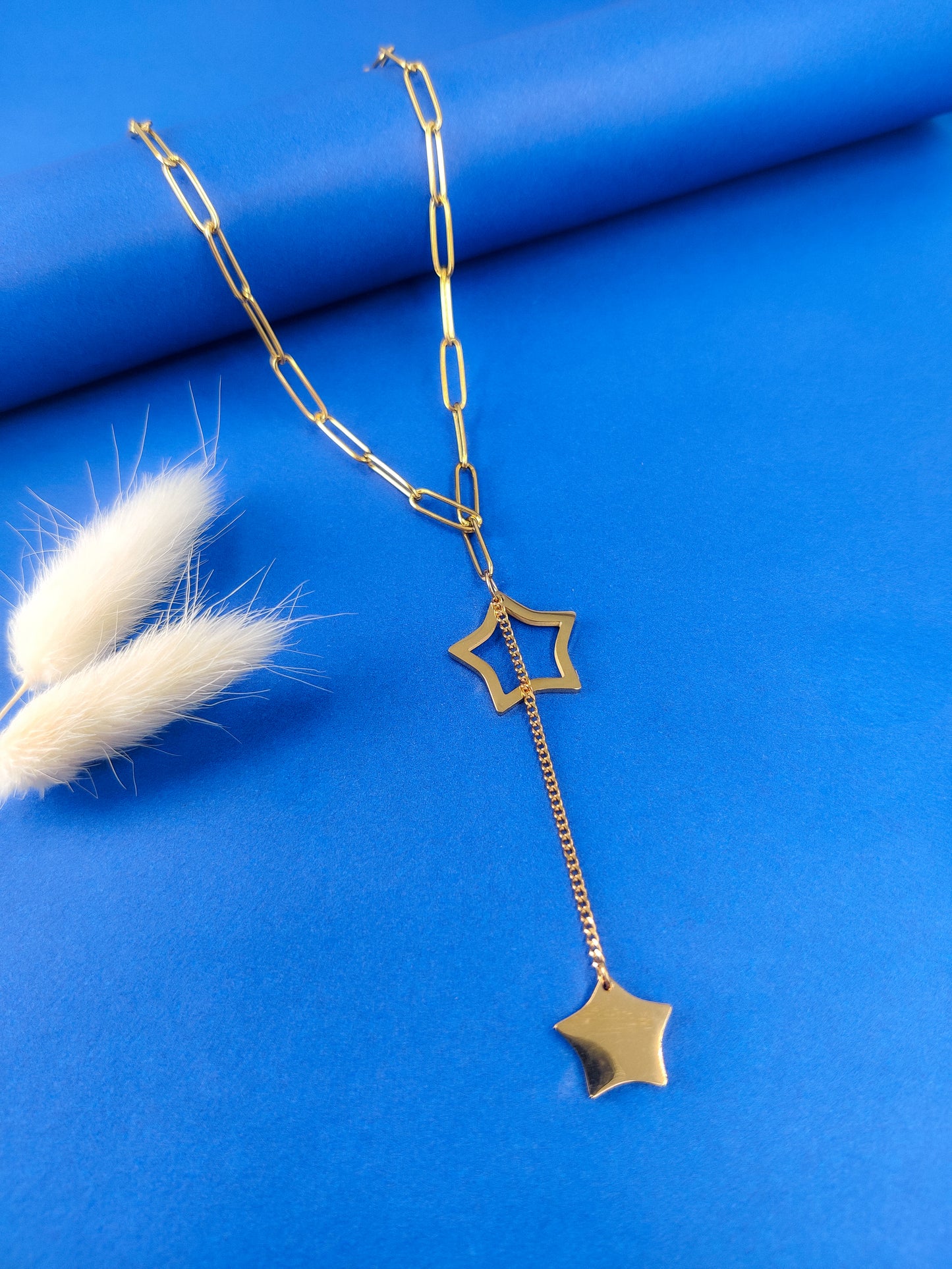 Star link Drop Necklace