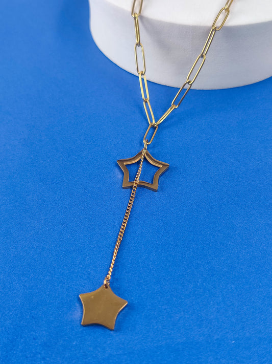 Star link Drop Necklace