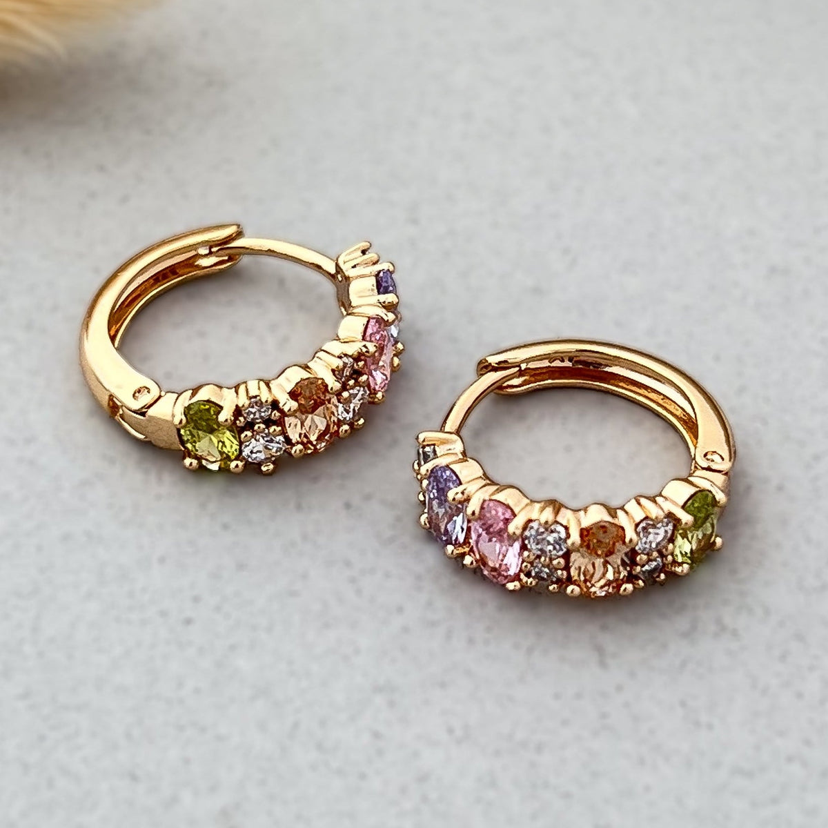 Oval Luxe Huggie Hoops
