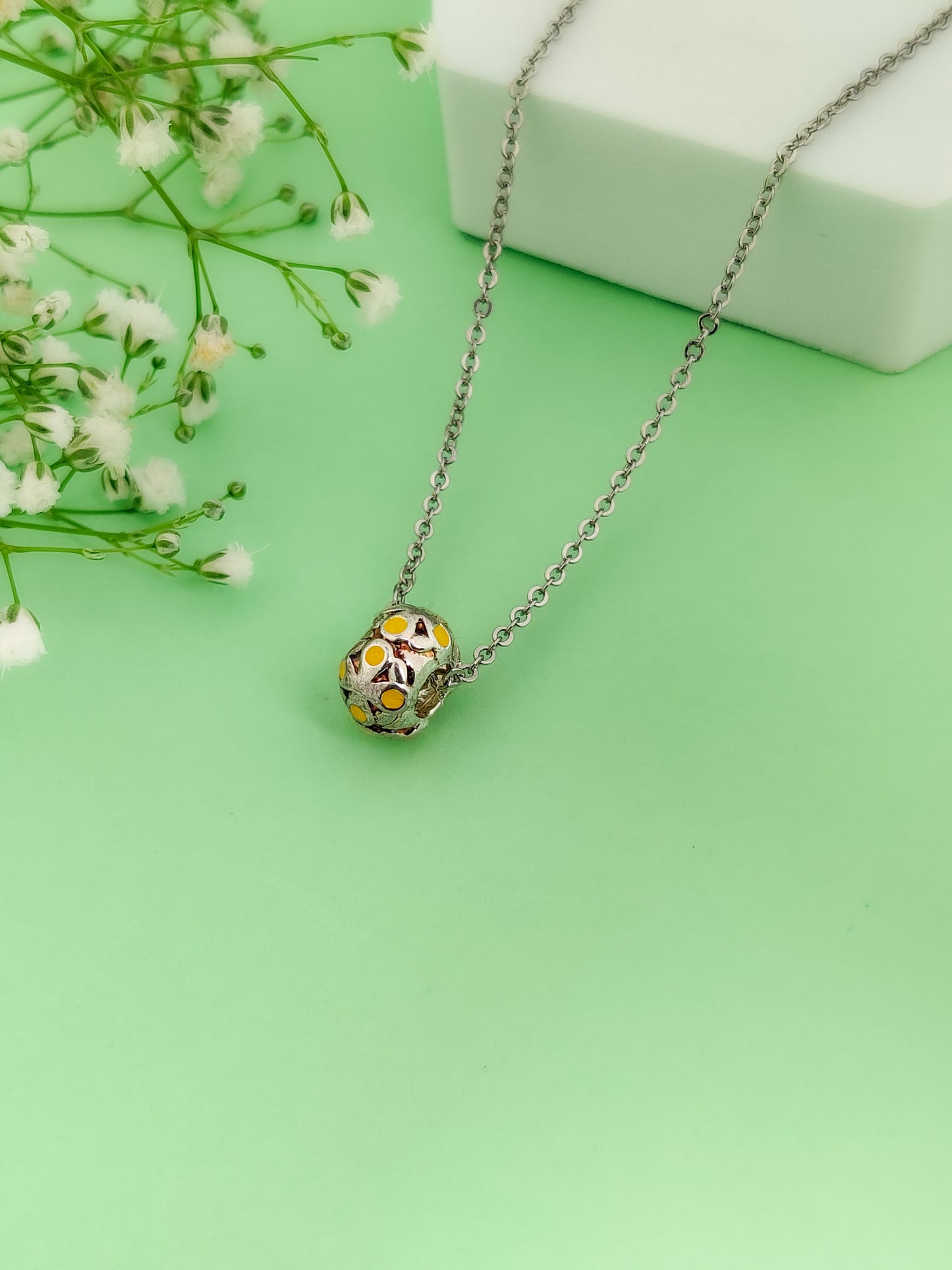 Yellow Ring Necklace