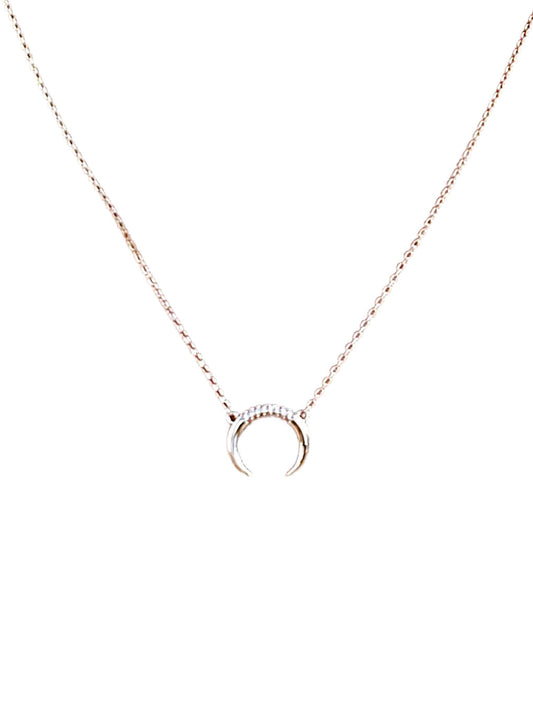 Kyra Moon Necklace (Silver)
