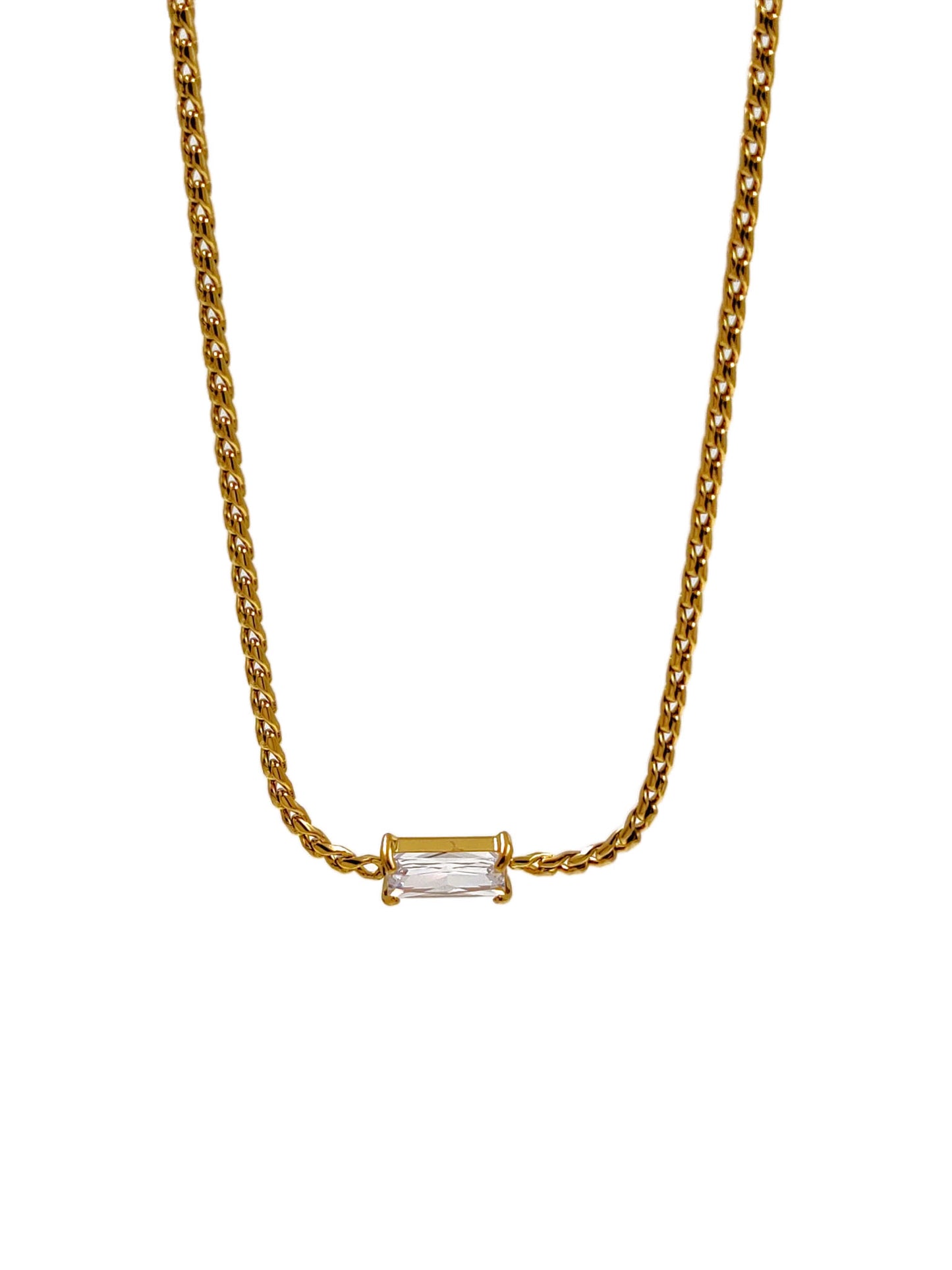 Crystal Bar Necklace