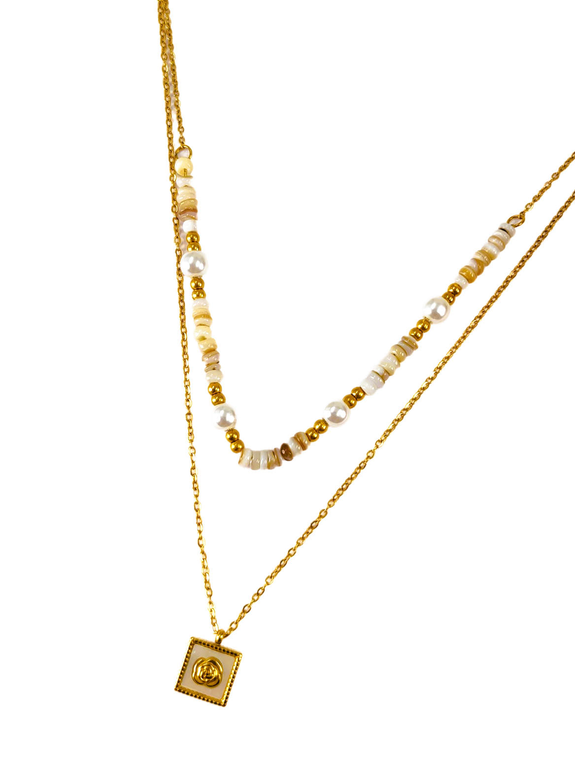 Julia Bead Layered Necklace