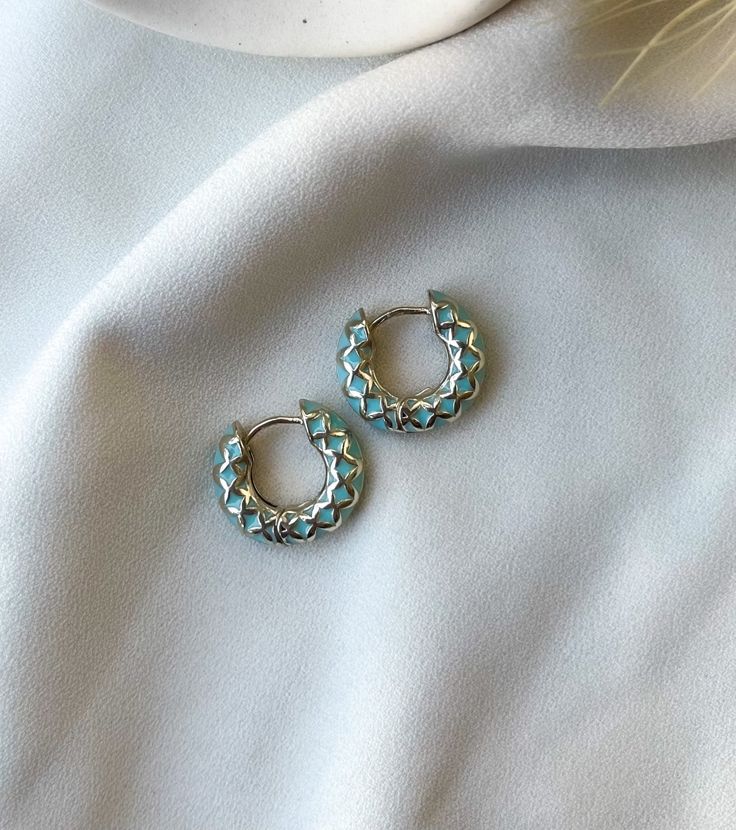 Sea Green Natalia Hoops