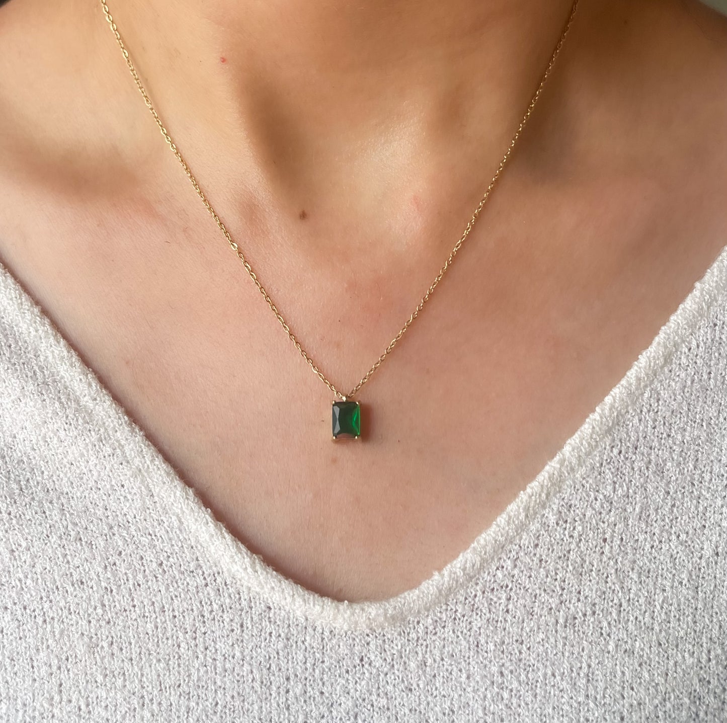Emerald Bennie Necklace