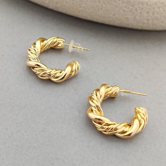 Golden Rope Hoops