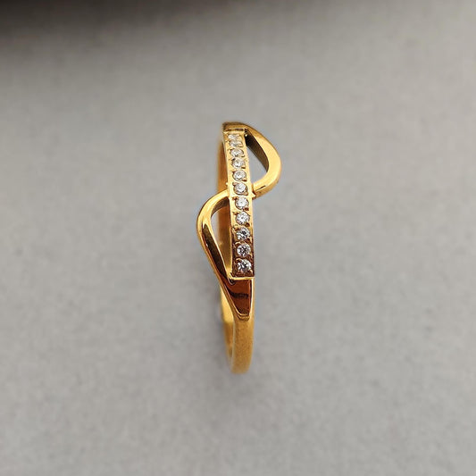 Golden Wave Ring