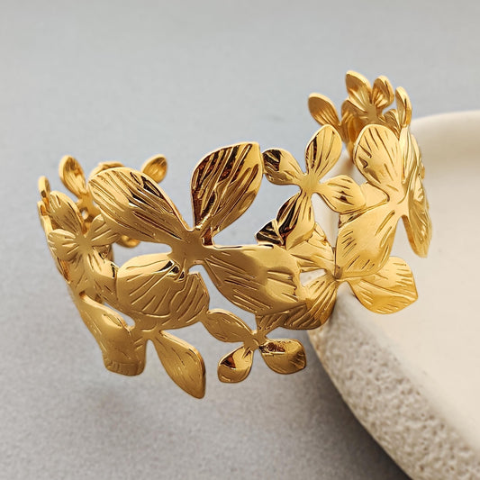 Flower Cuff Bracelet