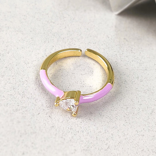 Susie Heart Ring ( Lavender )