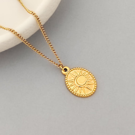 Sun Coin Necklace
