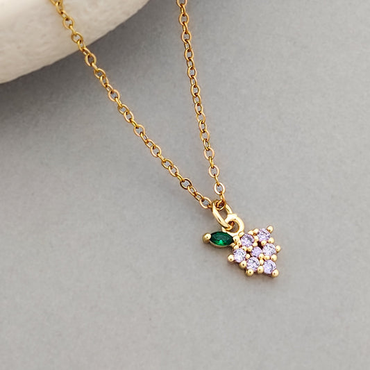 Grapes Drop Necklace