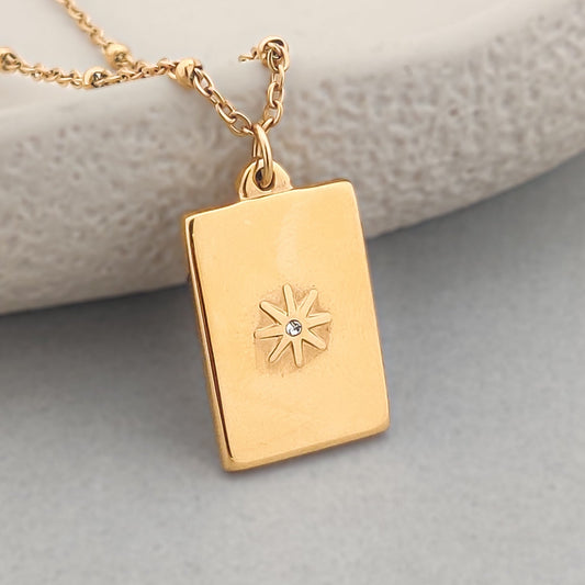 Elise Tag Necklace