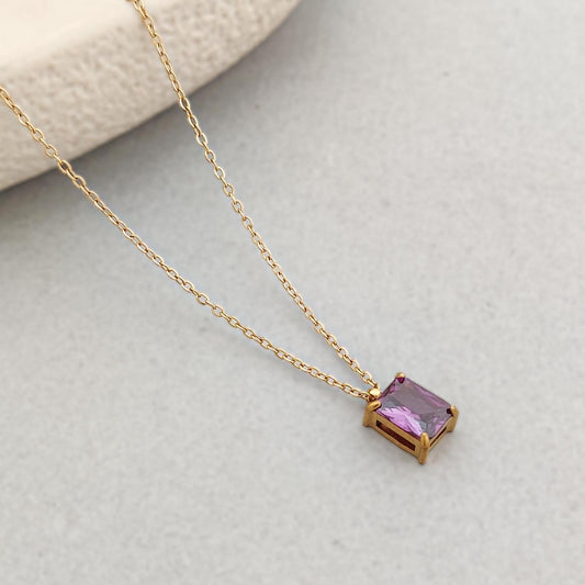 Purple Bennie Necklace
