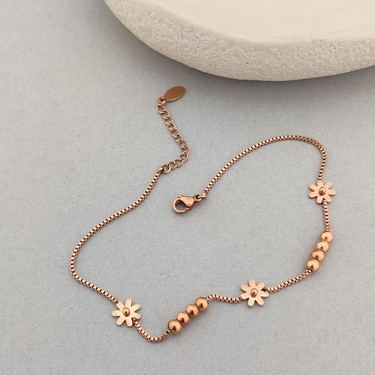 Floral Gleam Anklets