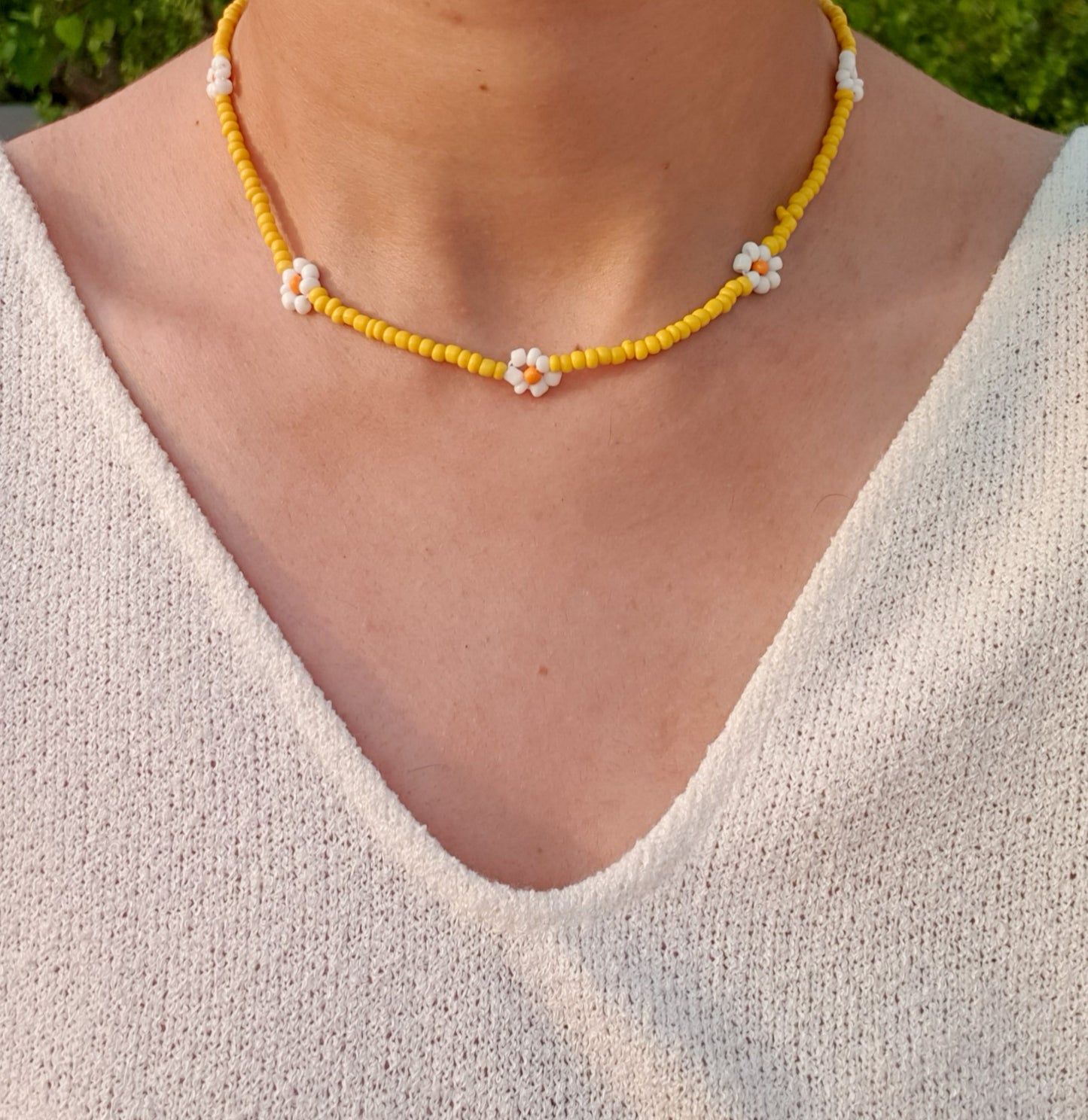 Sia Bead Necklace (Yellow)