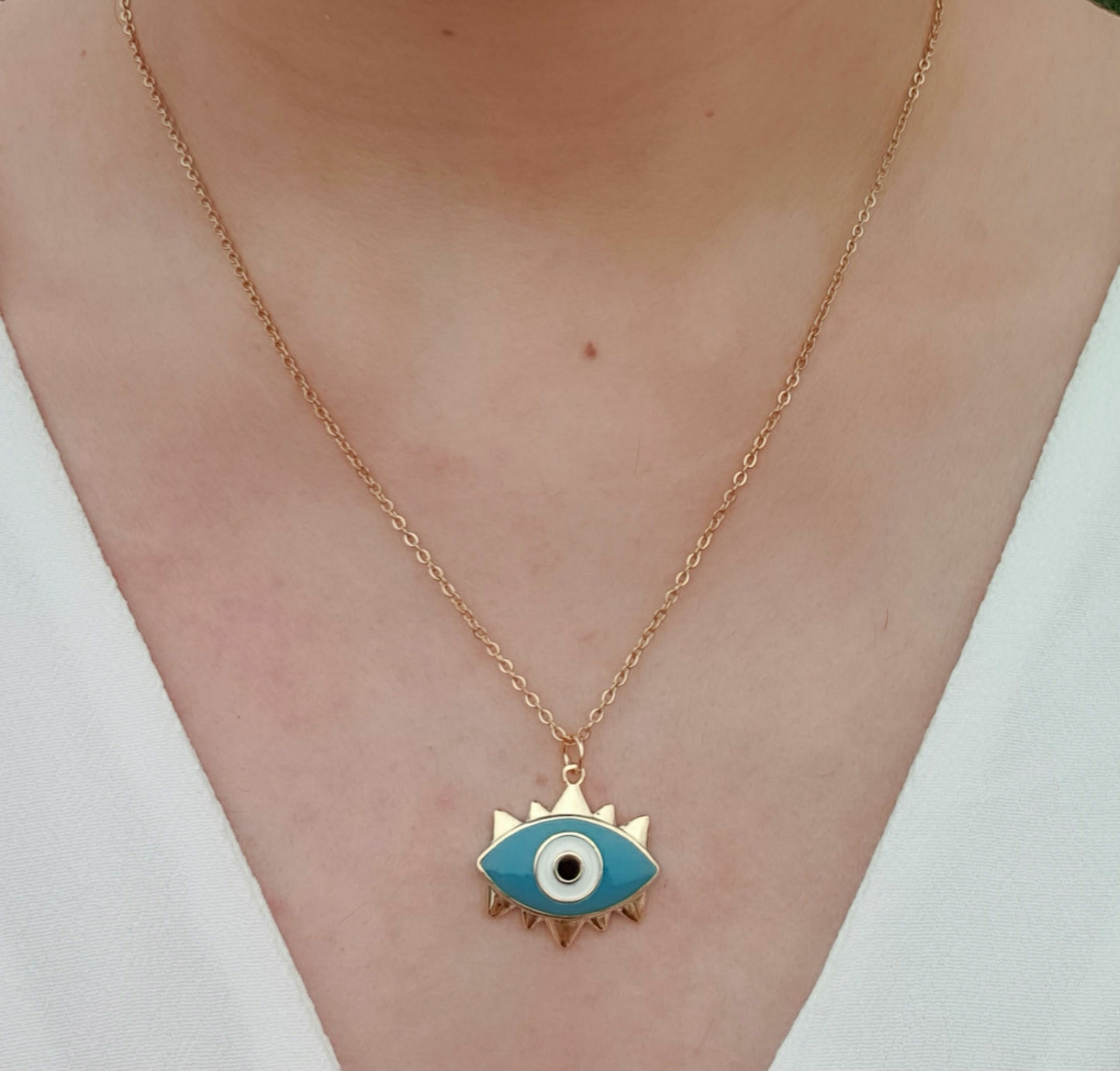 Turquoise Evil Eye Necklace