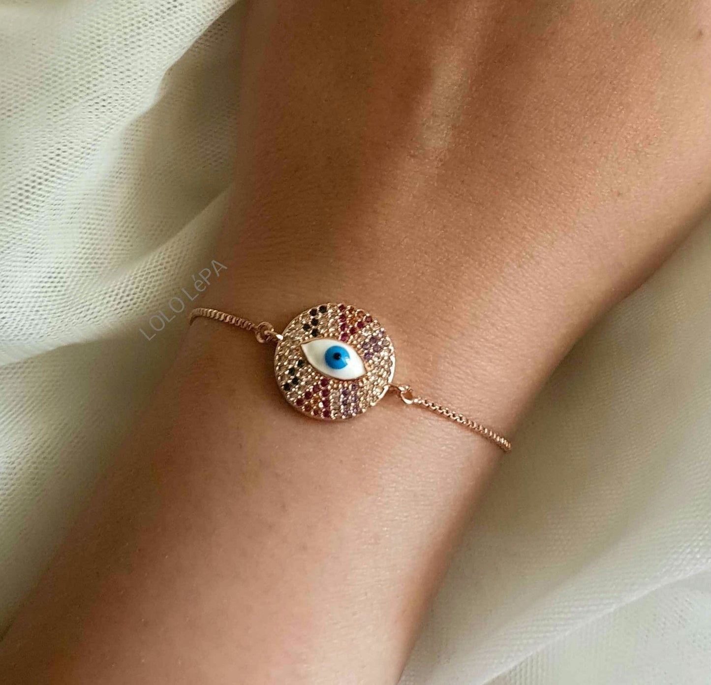 Nolan Evil Eye Bracelet