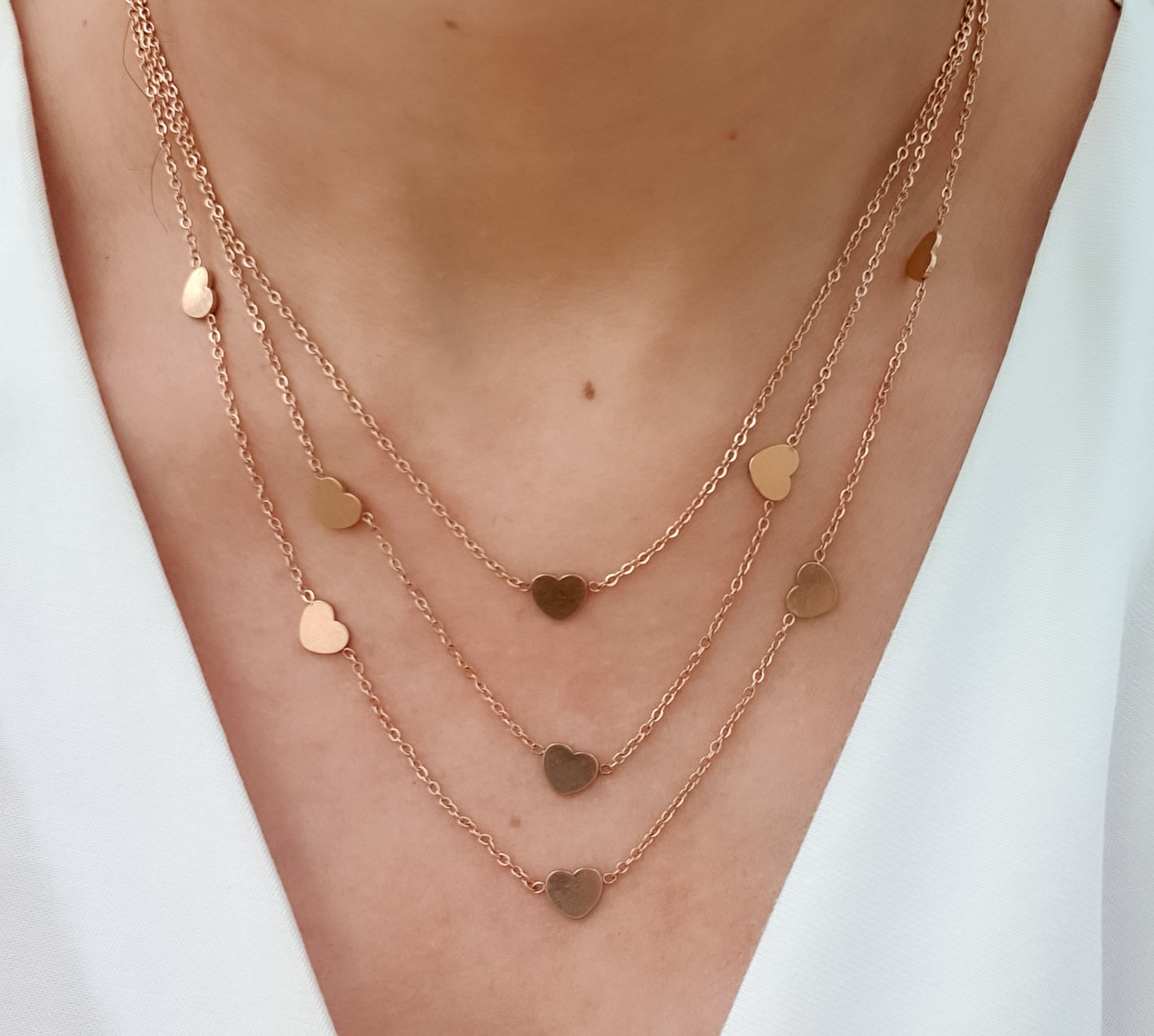 Heart 3layer Necklace
