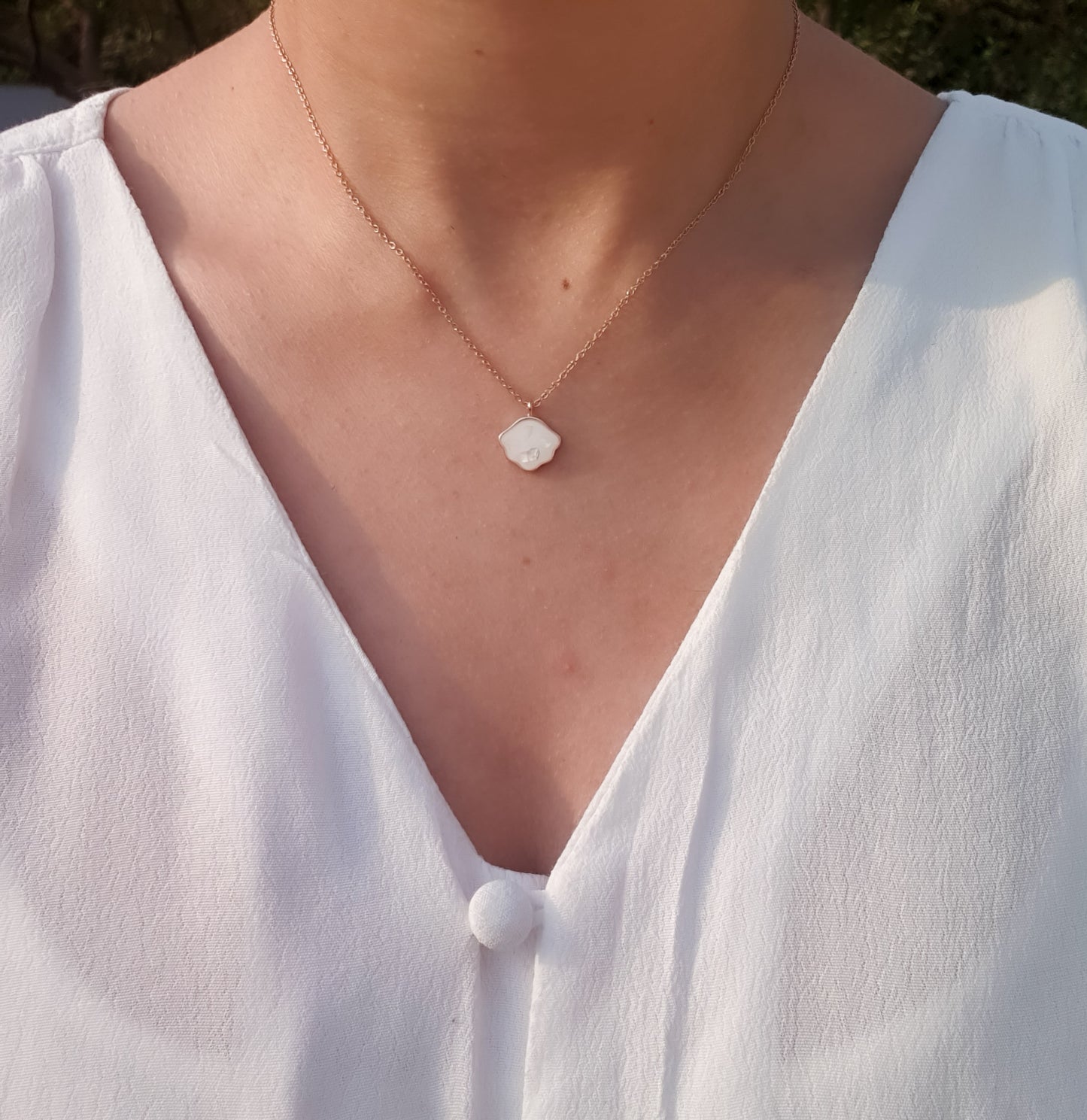 White Shell Necklace