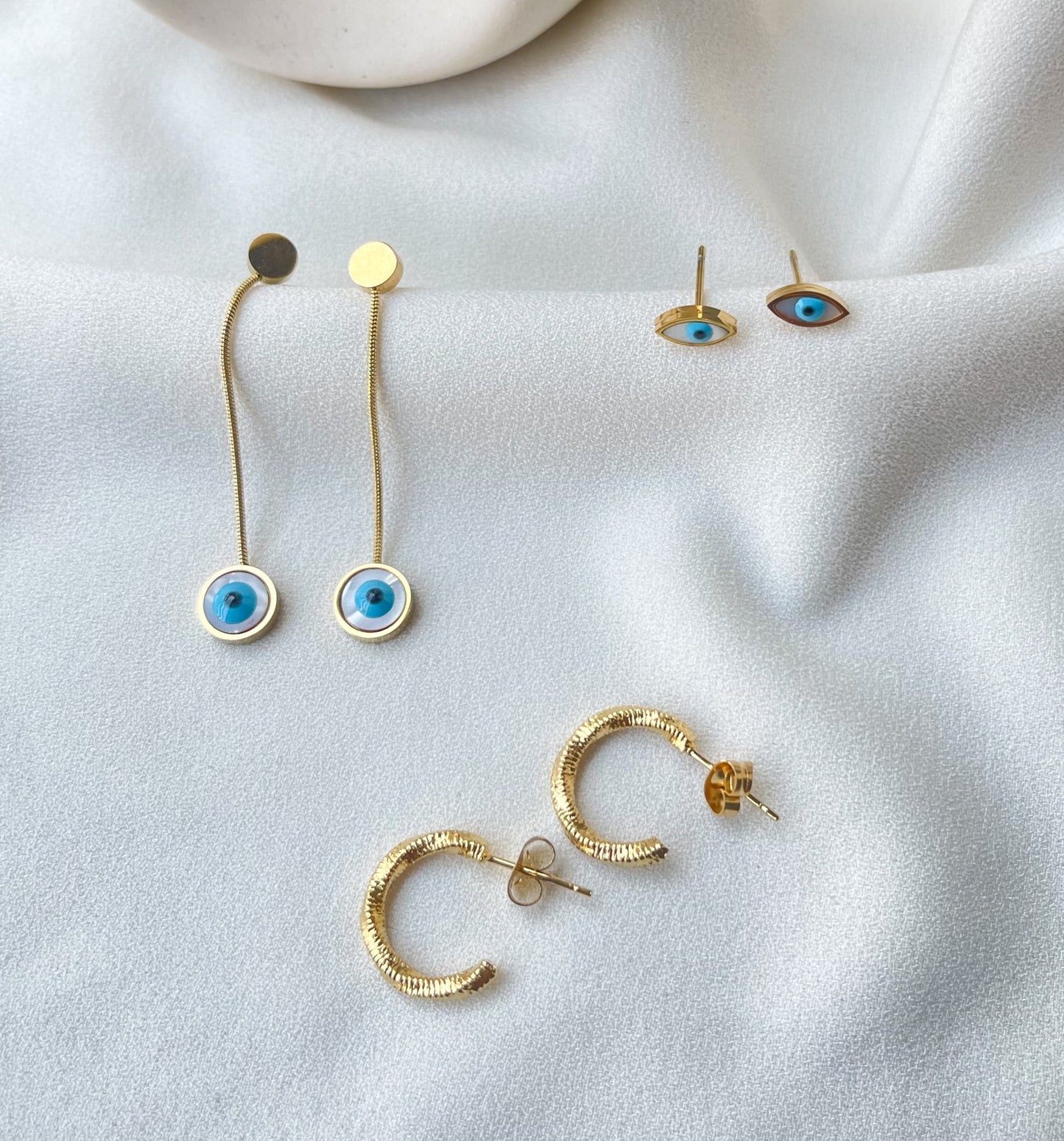 Draya Evil Eye Earrings Set