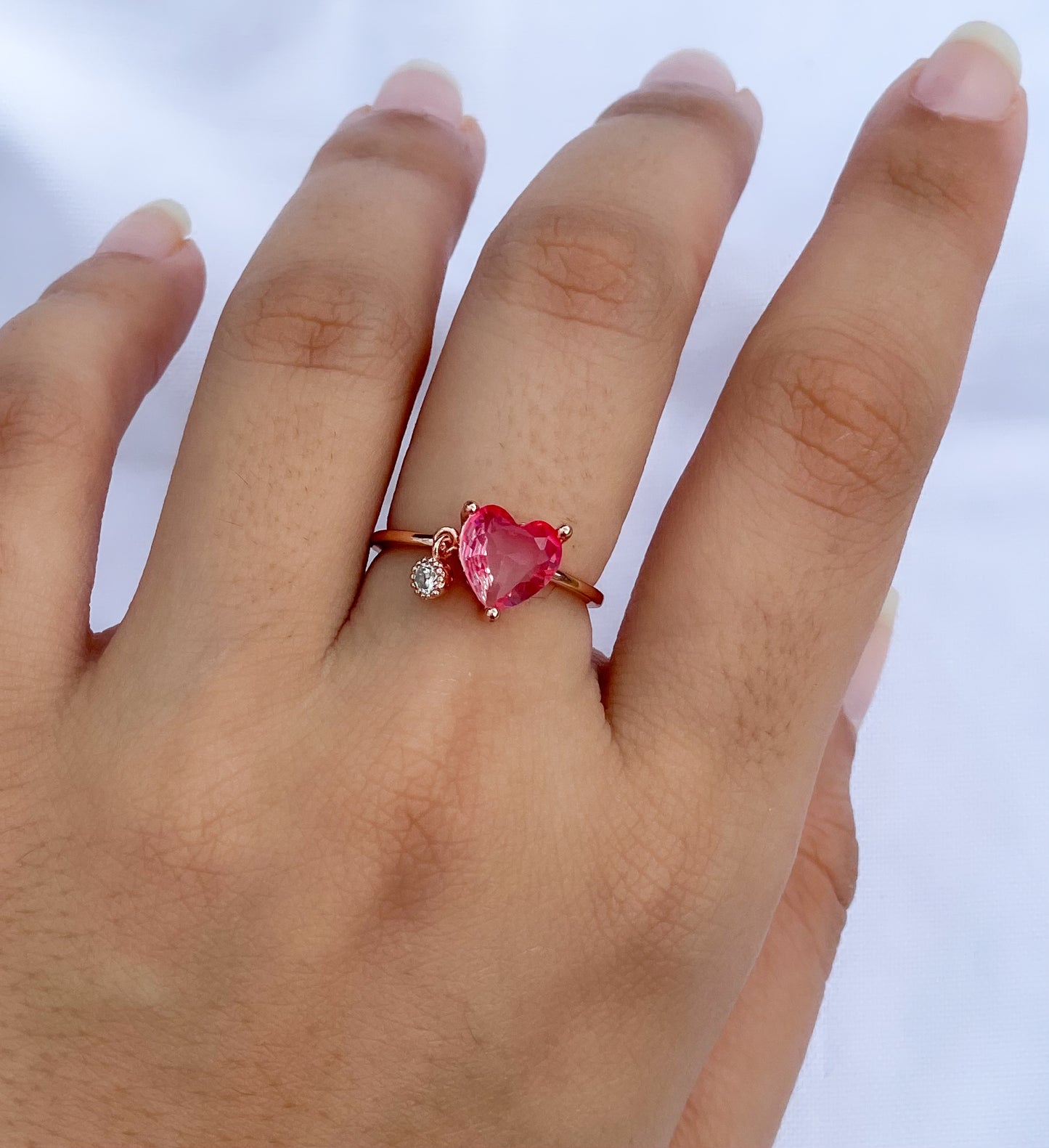 Pink Heart Ring