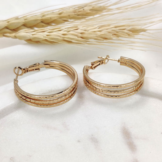 Gold Summer Hoops