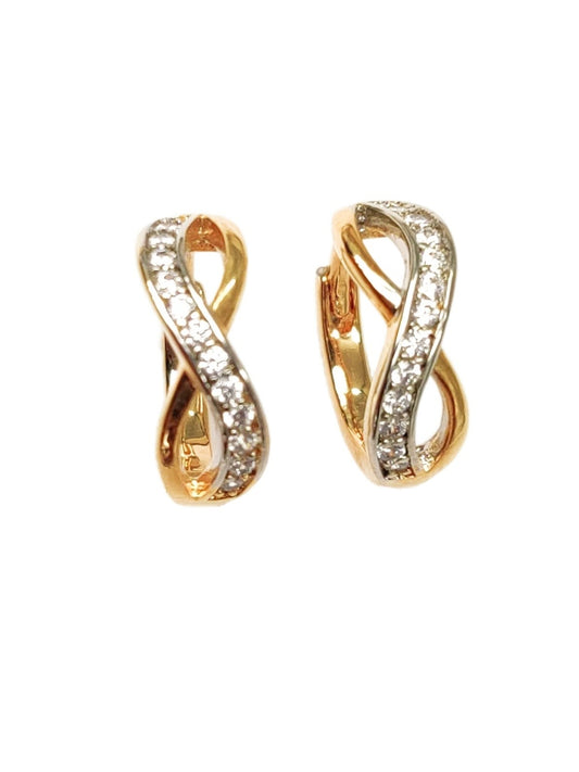 Infinity Huggie Hoops