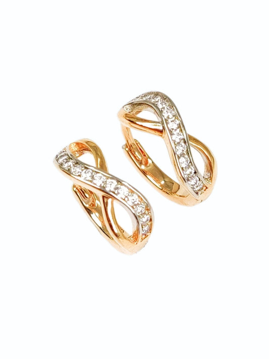 Infinity Huggie Hoops