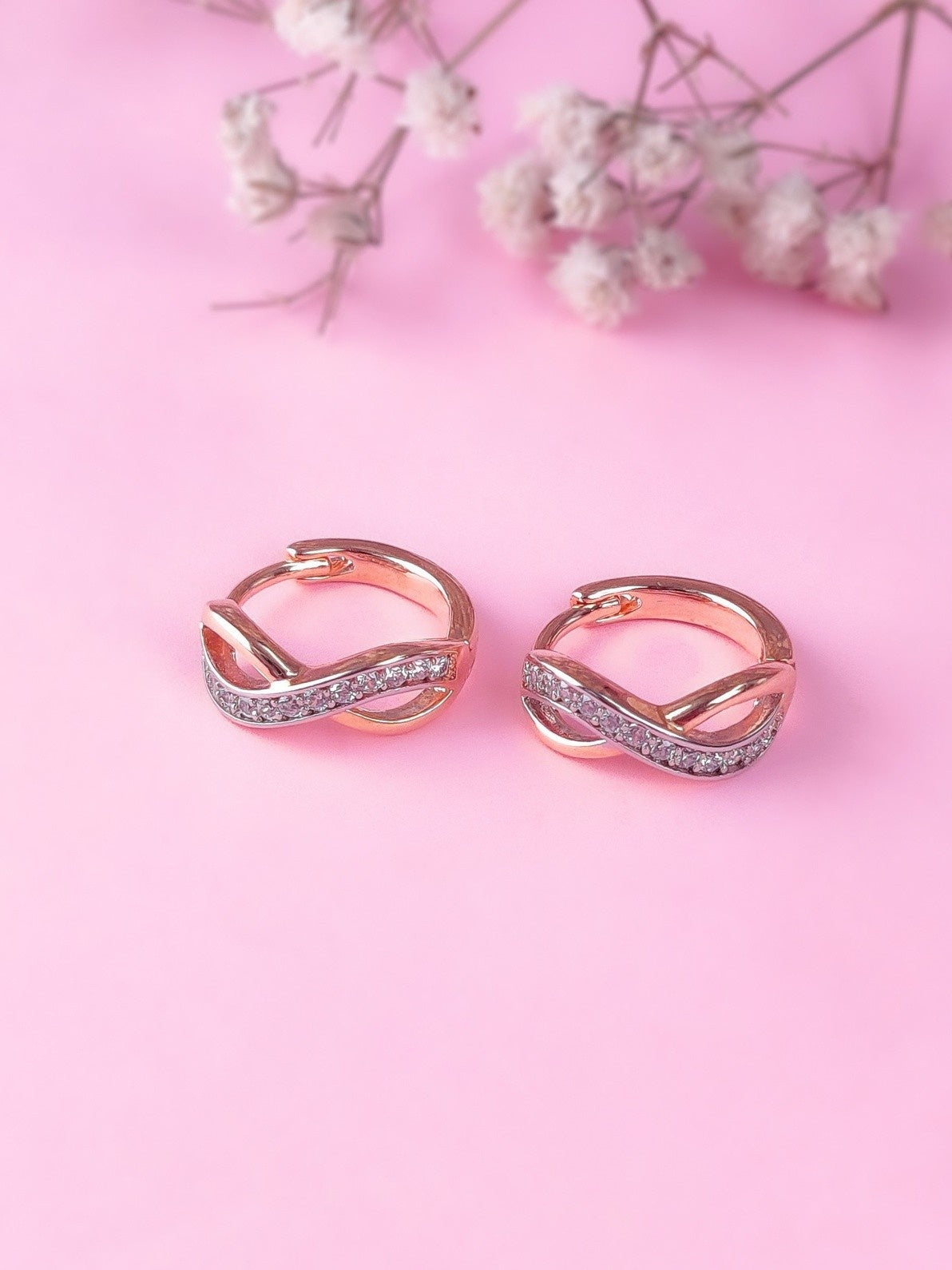 Infinity Huggie Hoops