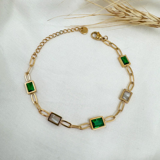 Emerald Link Bracelet