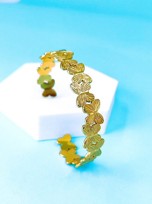 Floral Flutter Cuff Bracelet