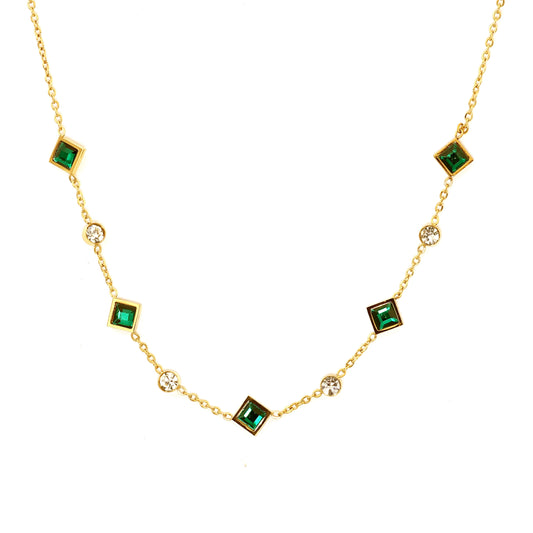 Green Mirage  Necklace