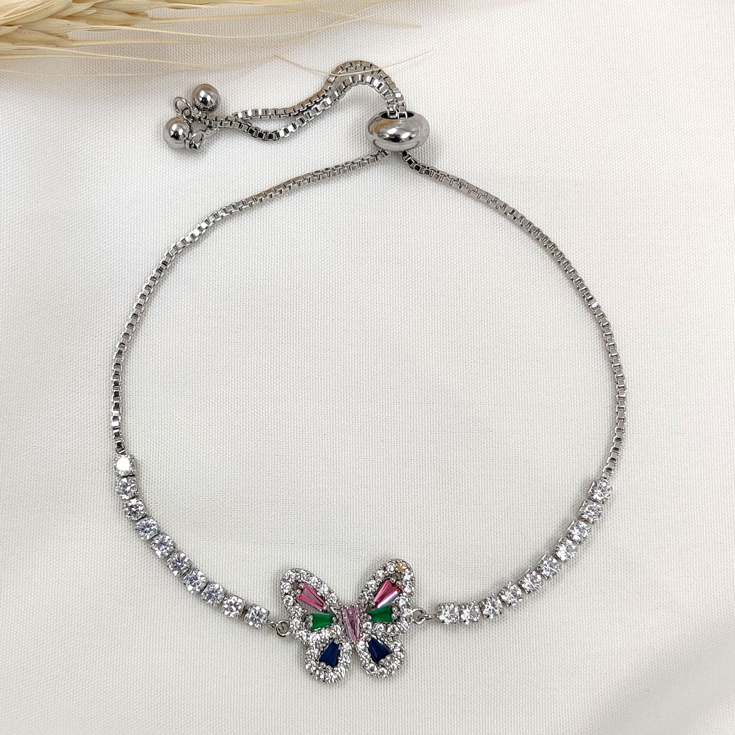 Crystal Paulina Butterfly Bracelet