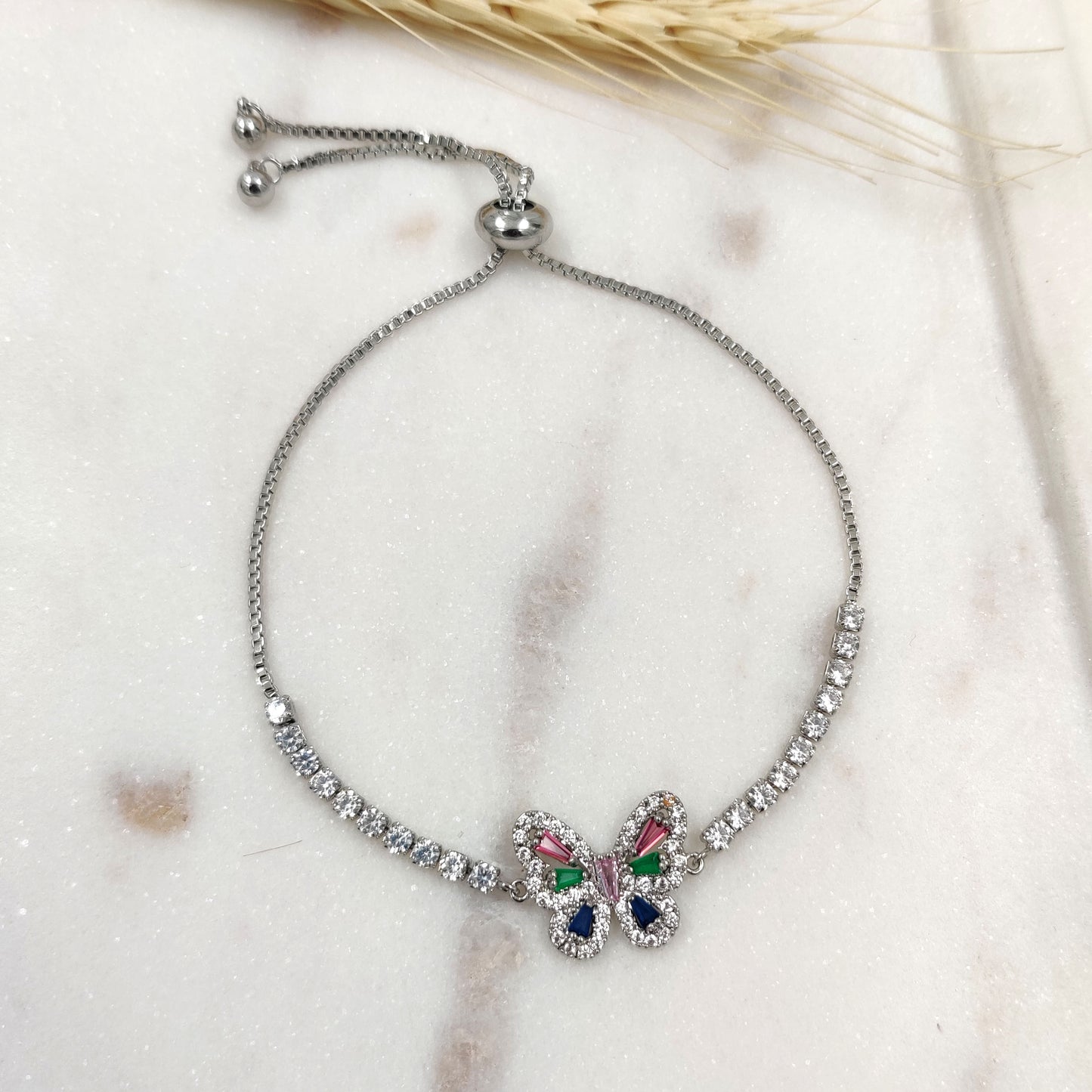 Crystal Paulina Butterfly Bracelet