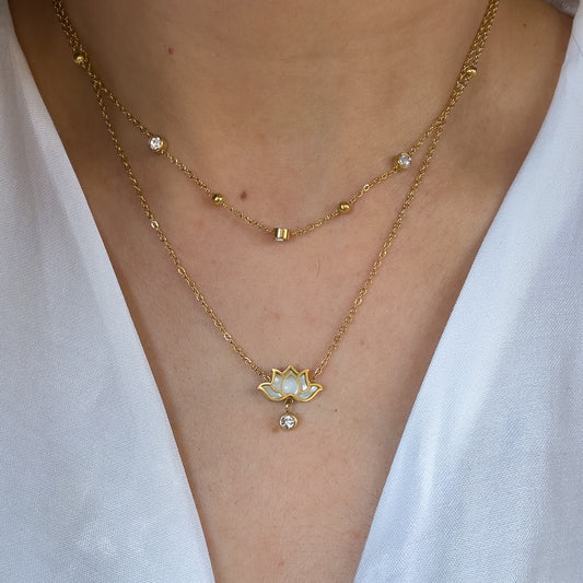 Lotus Layer Necklace