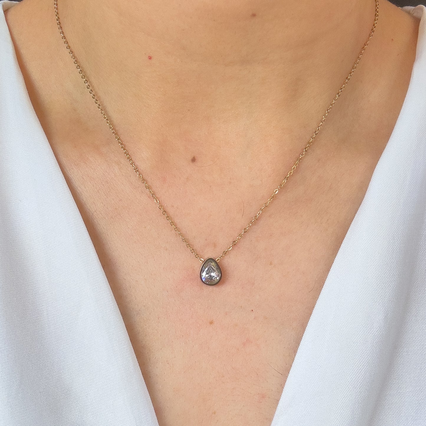 Crystal Water Drop Necklace