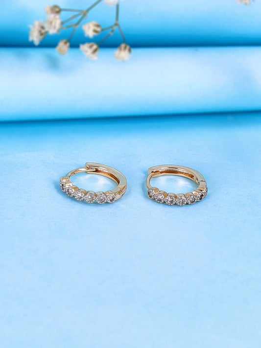 Diamond Whisper Huggie Hoops