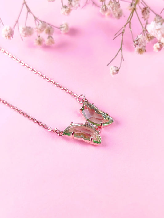 Green Butterfly Necklace