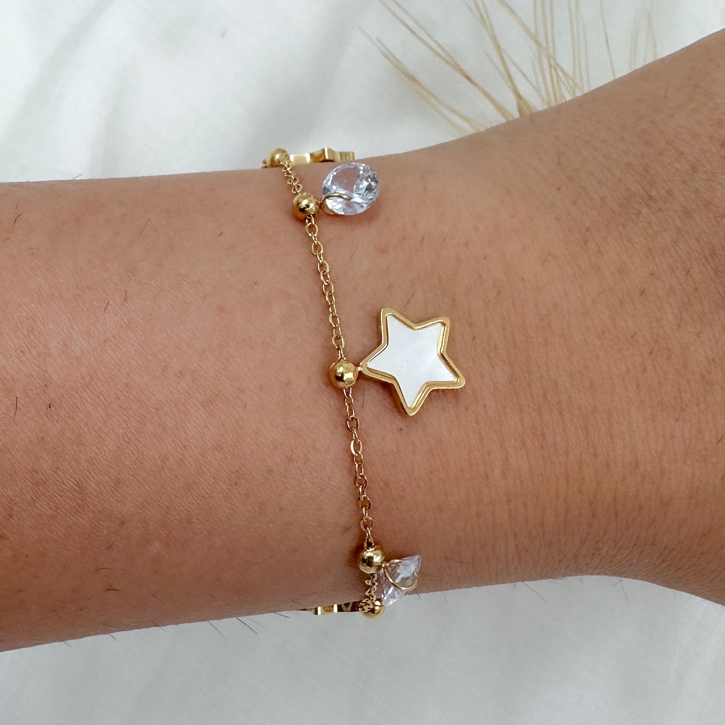 Stevie Star Charm Bracelet ( Gold)