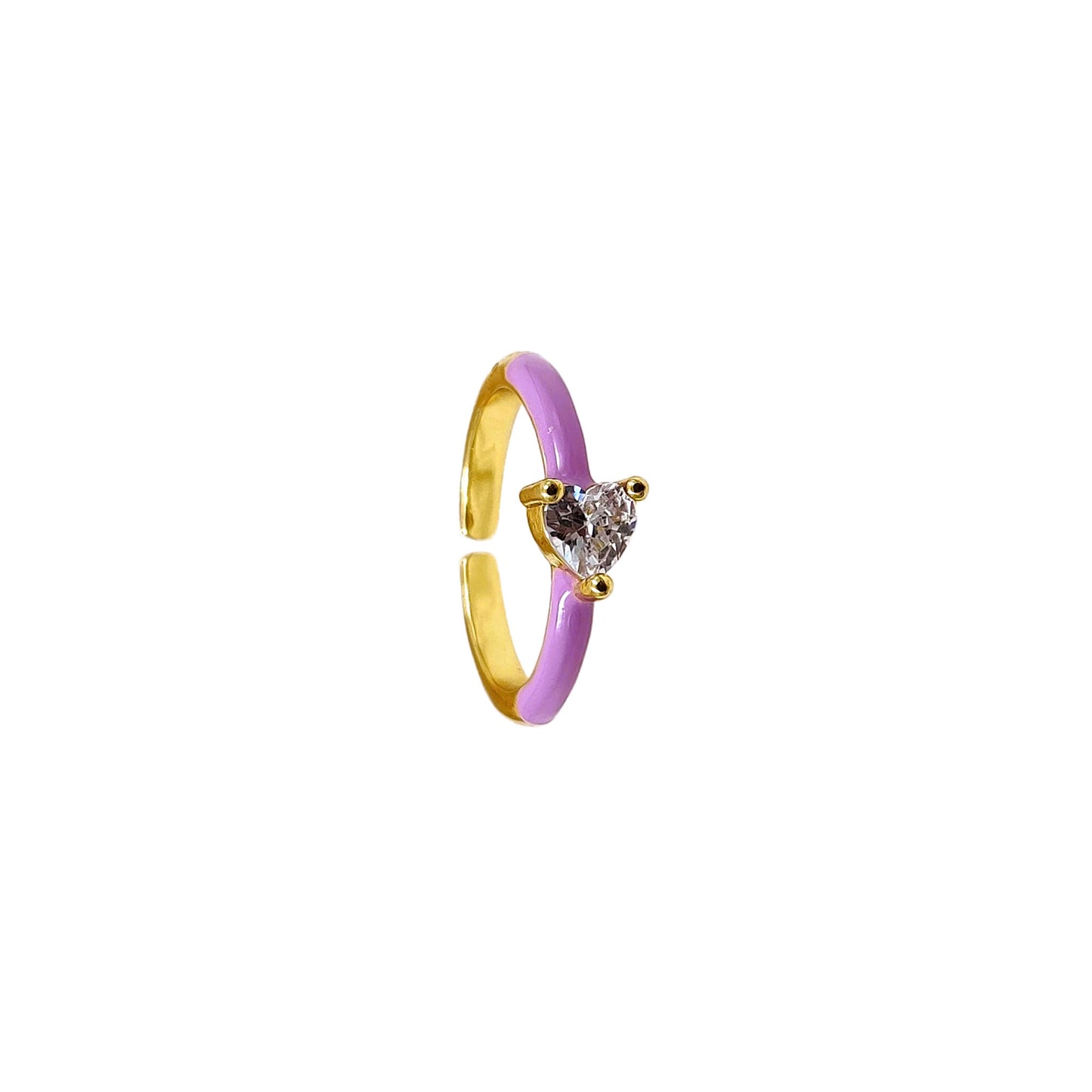 Susie Heart Ring ( Lavender )