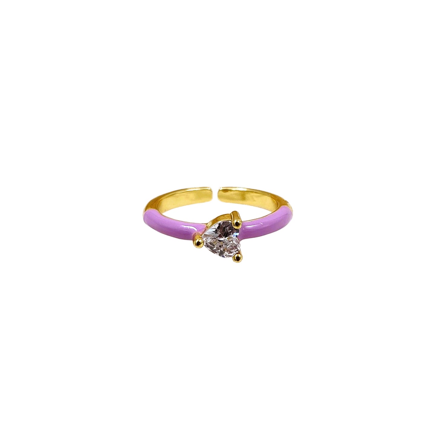 Susie Heart Ring ( Lavender )