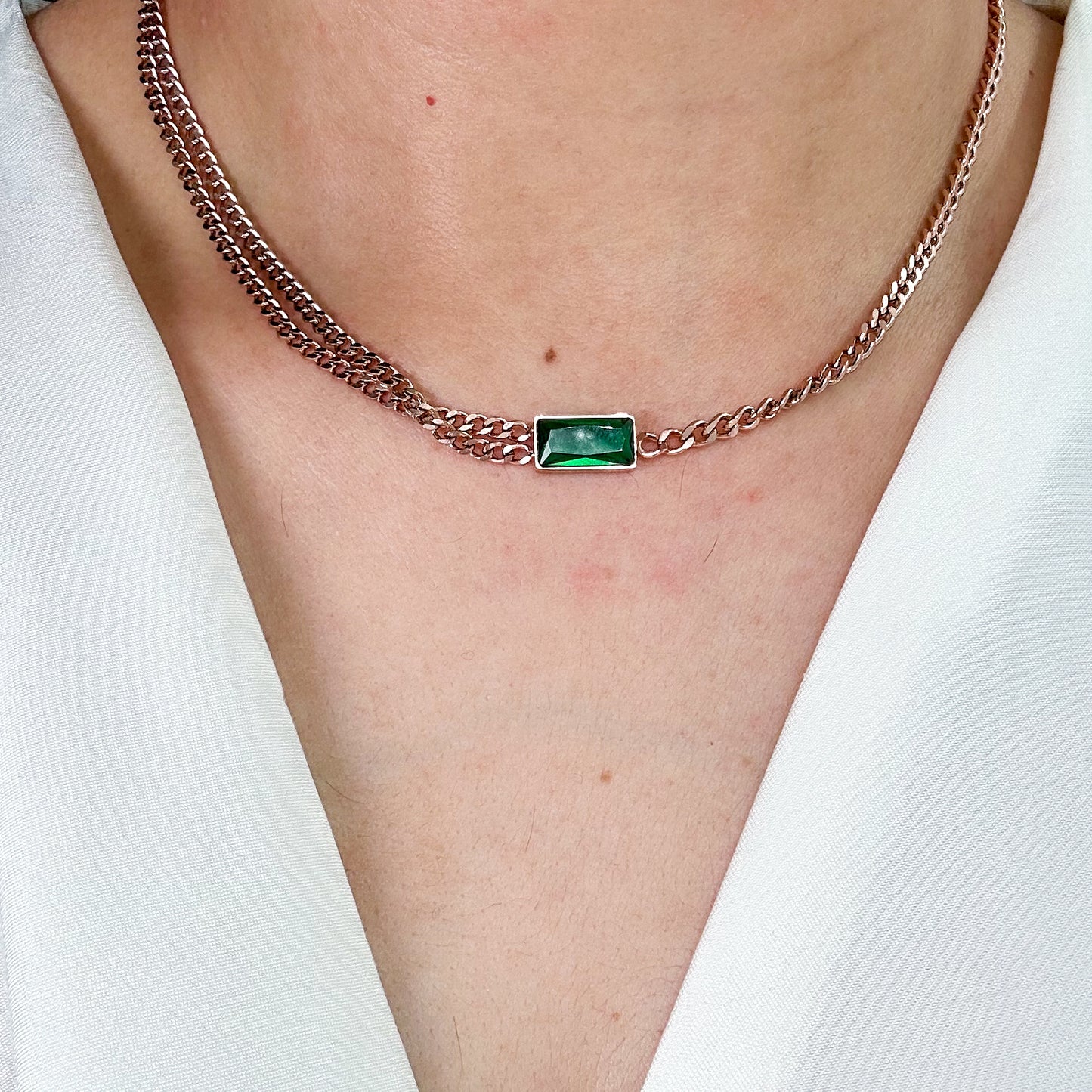 Emerald Cooper Necklace